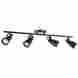 Spm-1319 Pp010810 Merax 4 Light Gu10 Home Track Lighting Wall Ceiling Spotlight Lamp Fixture Black 6902081000419