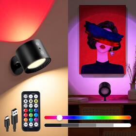Staryou 930007738139 Remote Rechargeable Wall Light Of 2 Lighting Surfacesled Sconce 3 Colors