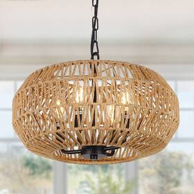 221011a1 Stepeak Farmhouse Rattan Pendant Lights 15.7 Inch 4-light Boho Chandelier Light Fixture 221011a1 Stepeak Farmhouse Rattan Pendant Lights 15.7 Inch 4-light Boho Chandelier Light Fixture