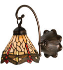 18685 Style Dragonfly Wall Sconce 7 Tiffany " Glass Lighting Stained Meyda Wide