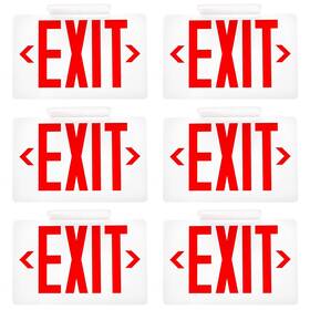 Sunco Lighting B08bpl58vm 6 Pack Led Exit Sign Emergency Light Commercial Grade