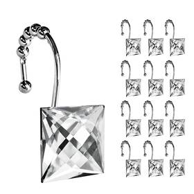 Sch321 Sunlit Luxury Design Square Clear Diamond Crystal Gem Bling With Glide Balls Sch321 Sunlit Luxury Design Square Clear Diamond Crystal Gem Bling With Glide Balls