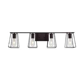Ym-c16b1-038 Sunpez 34.2 Inch W 4-light Modern Bathroom Vanity Lights Industrial Bronze Light