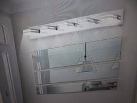 Ym-jqd-n801 Sunpez 40 Inch W Modern 5 Lights Led Vanity Light Chrome Wall Sconce