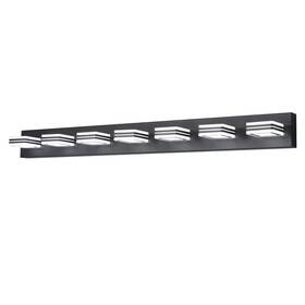Ym-jqd518 Sunpez 45 Inch W 7-lights Black Vanity Light Led Modern Lighting Bathroom Wall