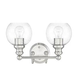 Sunset F29012-80 Lighting Oriana 2-light Mb Vanity With Clear Seeded Glass