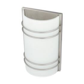 F9919-80-2 Sunset Lighting 1-light Bright Satin Nickel Transitional Led Wall Sconce