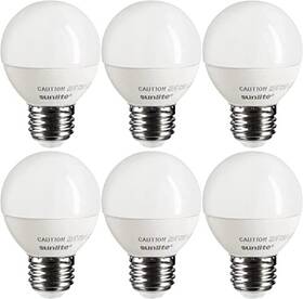 40288-su Sunshine Lighting G16 Led Dimmable Decorative Globe Vanity Light Bulbsed 2700k Soft White Frost