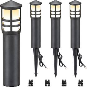Lyawb0304c Sunvie 4-pack Low Voltage Pathway Lights 3w 3000k 12-24v Led Landscape Bollar
