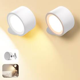 10831 Syncglow Wall Mounted Lamp Led Lights With Rechargeable Battery 2 Pack White 10831 Syncglow Wall Mounted Lamp Led Lights With Rechargeable Battery 2 Pack White