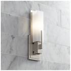 T9724-sn Possini Euro Design Midtown High Satin Nickel Wall 736101485070