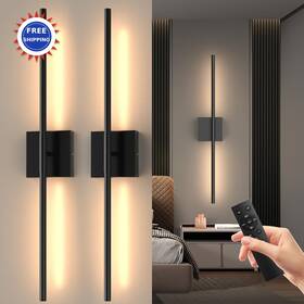 Se-ws-pb01s Tartek Battery Operated Wall Sconces Set Of Two Rechargeable Lights 360