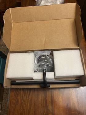 10160 Tassuowell 15.75 In Black Hardwired Led Picture Light With Single Swing Arm 9w 2700k New
