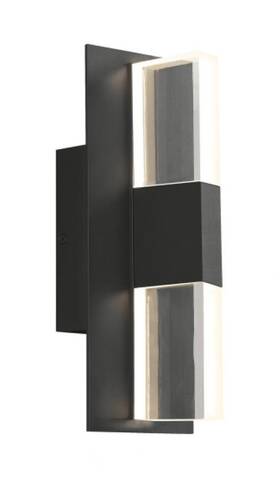 700owlyt82712cbunvssp Tech Lighting Visual Comfort 12.5 Inch Tall Led 2700 K Outdoor Wall Sconce W Clear Lens - Black