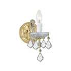 4471-gd-cl-s Theresa Sconce Lighting Maria 4471-gd-cl- Gold Crystorama