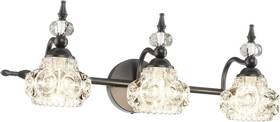 Hw228 Tipace Industrial Bathroom Vanity Lighting Fixtures 3-lights Black Crystal 21.3 Inch