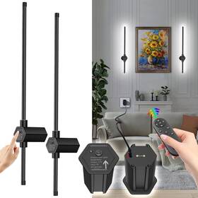 Tlxlt 630456849511 Upgraded Battery Operated Wall Sconce Set Of Tworechargeable Dimmable Li
