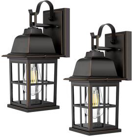 S1026-gd Tobusa 2-pack Outdoor Wall Sconces 100% Aluminium Oil-rubbed Bronze Exterior Light
