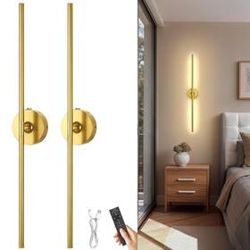 Hjx-wl-01-w008 Toowell Battery Operated Wall Sconces Set Of 2 Rechargeable Lights For Living R