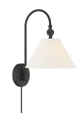 Tw92285mbk Trade Winds Lighting Marcus 1-light Wall Sconce