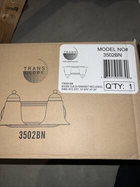 3502-bn Trans Globe Lighting Rusty Wall Sconce Brushed Nickel