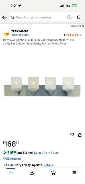 Tg2804 Trans Globe Lighting 736916180689 Glob Pw Contemporary Modern Four Vanity Bar Outdoor-post-l