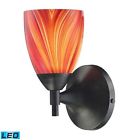 1dr-m Transitional Sconce -led 1dr- Celina Elk Lighting 10150 Rust Dark Wall