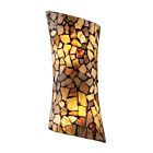 60016-2 Trego Bulb 2 Dark Sconce Rust Stone Multi-colored Light