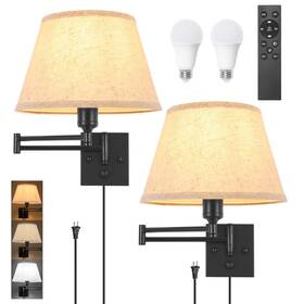 Trlife 732688552921 Wall Sconce Plug In Remote Control Dimming 10-100% And Adjustable Color Temp Trlife 732688552921 Wall Sconce Plug In Remote Control Dimming 10-100% And Adjustable Color Temp
