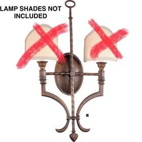 B8852gb Troy Lighting Two Light Wall Sconce-bronze From Hawthorne Collection