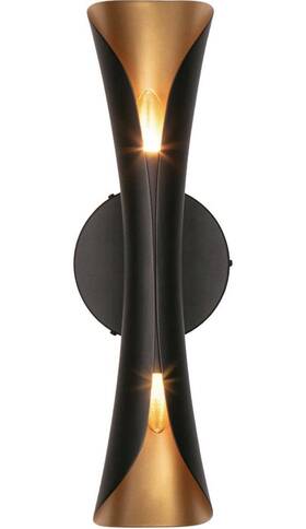 T130118-bk Tubicen Art Deco Black Gold Wall Sconce 15.7 Inch H Mid Century Modern Theater S T130118-bk Tubicen Art Deco Black Gold Wall Sconce 15.7 Inch H Mid Century Modern Theater S