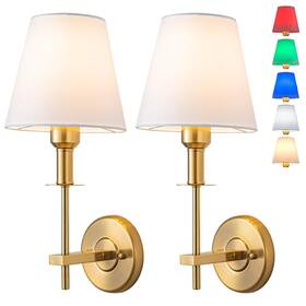 Tumgog 132848006898 Set Of 2 Wall Sconce Battery Operated Light Powered Non-hardwire
