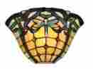 Tw12177 Dale Tiffany Wall Sconce Cabrini 1 Light White Metal Hand-rolled Art Gl