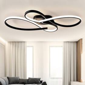 Ulihaian 739804806975 Modern Led Ceiling Light Dimmable Chandelier Flush Mount Lights