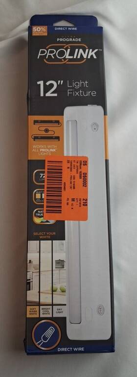 47934-t1 Ultra Prograde Prolink Hardwired 12 Inch Led White Under Cabinet Light Linkable