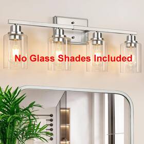 B0f37qy218 Unicozin Modern Bathroom Light Fixtures 4 Vanity Lights Over Mirror Brushed Nickel