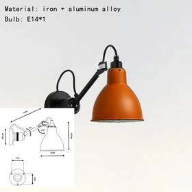 Jk-x1-01 Unique Designer Creative Long Pole Swing Arm Telescopic Industrial Style Wall Lamp Nord