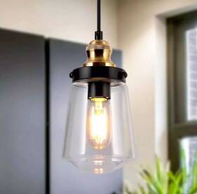 628b8iraiuu931p Uolfin Modern Kitchen Island Chandelier Pendant Light Black Brass Cylinder