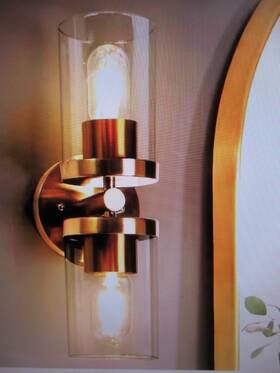X7qmfyhd23806a3 Uolfin 13.8 Inch H Transitional Cylinder Bathroom Vanity Light 2-light Wall