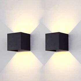 Up Down Wall Light Sconce Black Modern 120 Angel Adjustable Lamp