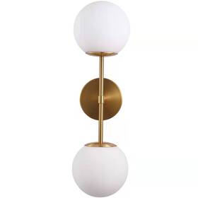 Uplantin 884710816843 Globe Wall Sconce 21 Inch Modern Milk Glassglobe Lighting For Bathro