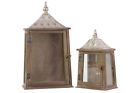 Urban Trends Wood Rectangular Lantern W Pierced Silver Metal Top Ring Hanger 877101946403 Urban Trends Wood Rectangular Lantern W Pierced Silver Metal Top Ring Hanger 877101946403