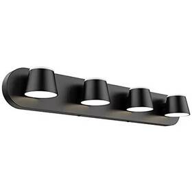 Ursola 707025100097 4 Light Bathroom Vanity Led Black Fixtures Up And Down Rota