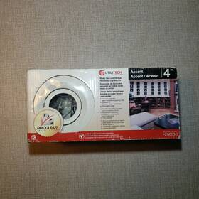 290030 Utilitech White Die-cast Gimbal Recessed Lighting Kit 4 Inch Accent New Open Box