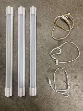 L72063 Utilitech Lot Of 3 18-in Under Cabinet Light Bar Led L72063/g2 18w 1100 Lumens