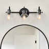 Uz7vy2hd1409997 Lnc Inch Modern Black Bathroom Vanity Light With Clear Glass