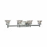 V144-4w-pc Dainolite Polished Chrome Wide Bathroom Vanity Light 065214025249
