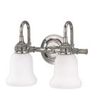 Valley Hudson Polished Plymouth. Lighting Vanity Bathroom Sconce. Chrome.
