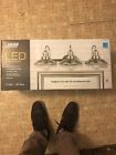 Van3 Gl-nk Feit Electric Led Bath Vanity Brushed Nickle Dimmable Lumens