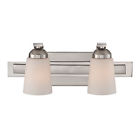Cnn8602bn Vanity 2-light 16 Bath Brushed Quoizel Nickel Cannon Light "
